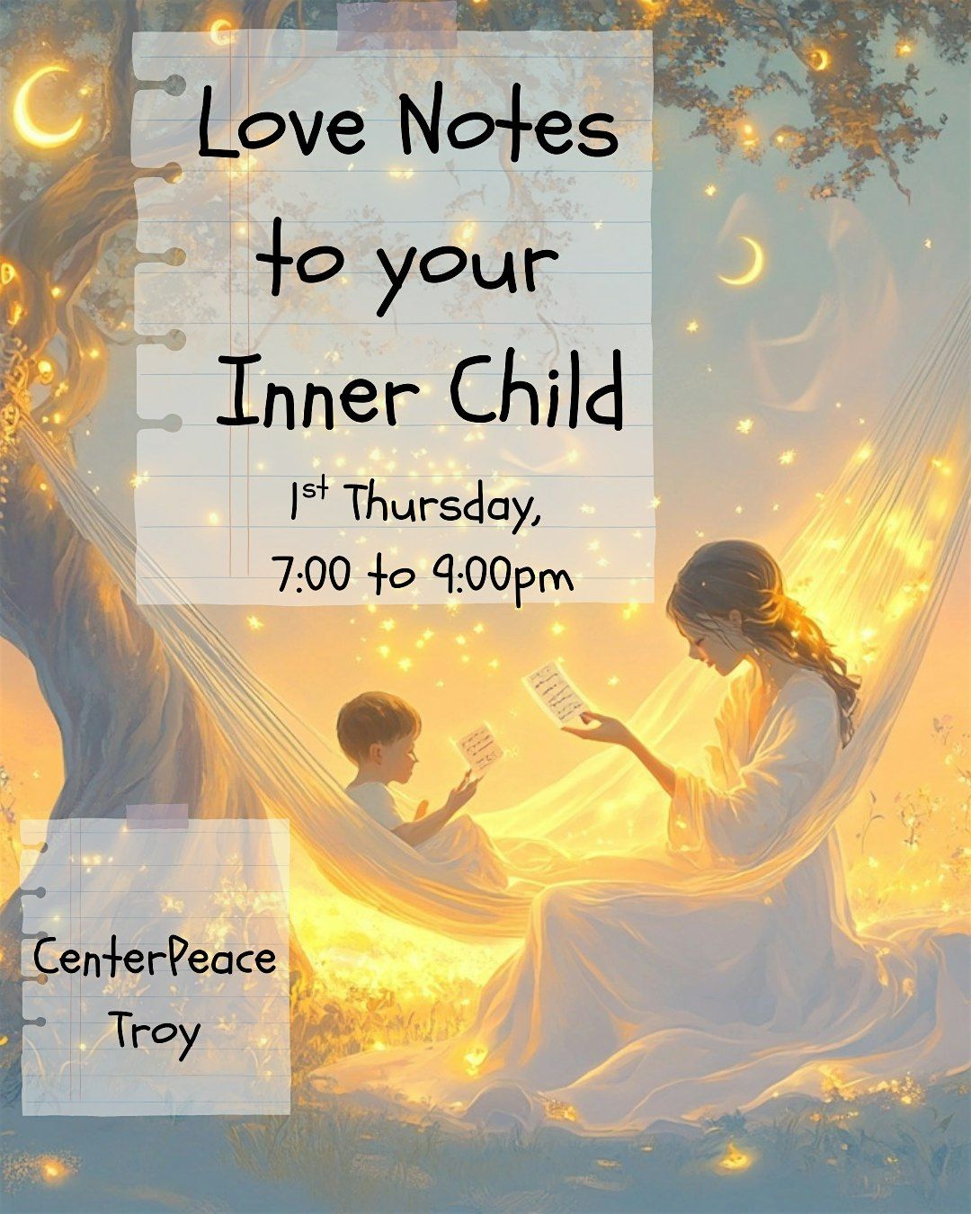 Love Notes to Your Inner Child:  A Soulful Hammock Journey of Reconnection, 2 October | Event in Troy | AllEvents