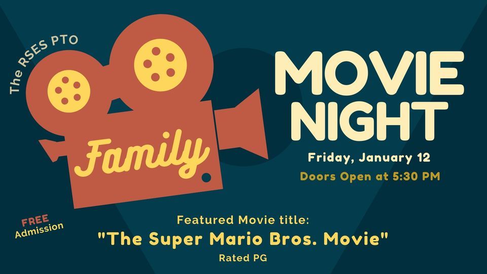 RSES PTO Presents Super Mario Movie Night, 500 Hopewell Rd, Rising Sun
