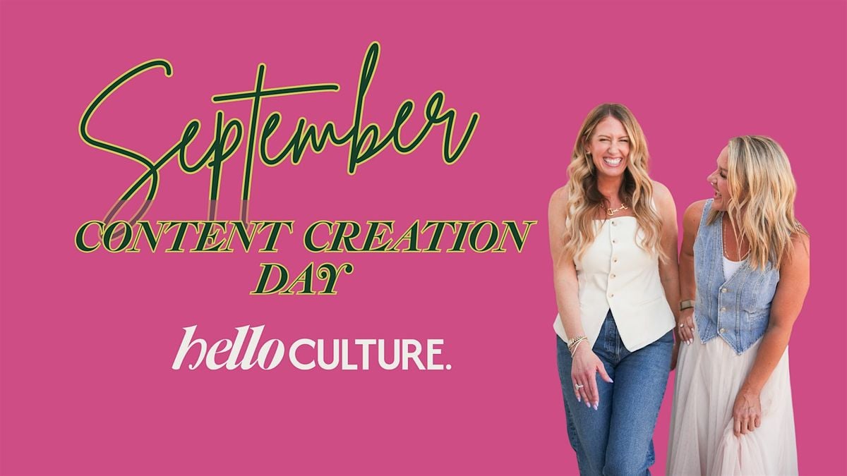 September Content Creation Day, 18 September | Event in Queen Creek | AllEvents