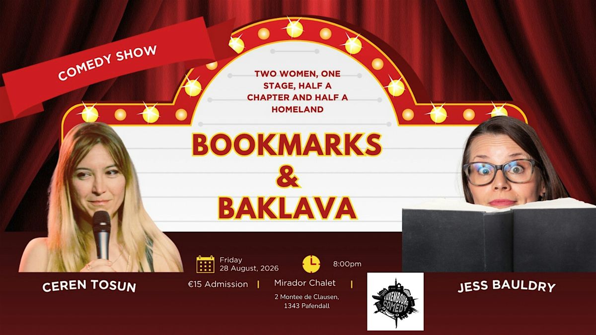 Comedy Show - Bookmarks and Baklava at Mirador