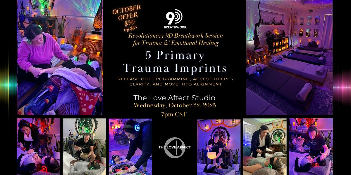 5 Primary Trauma Imprints - 9D Breathwork Journey, 22 October | Event in Dallas | AllEvents