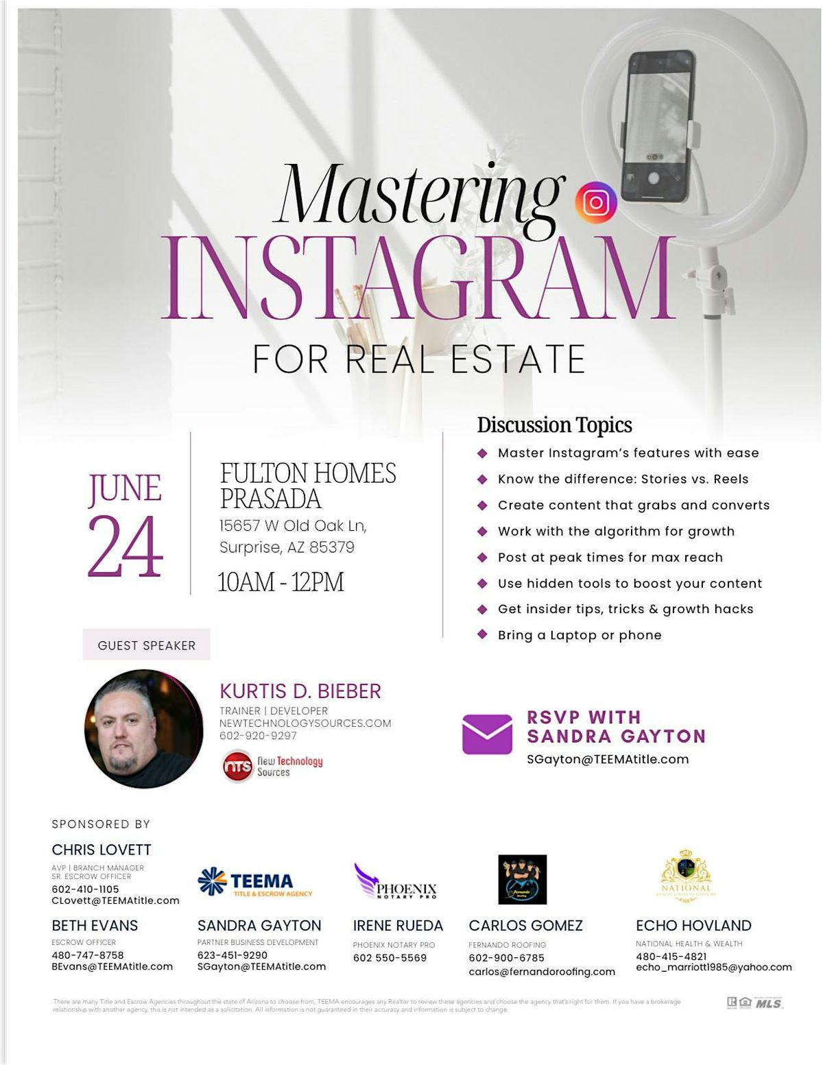 Mastering Instagram Class, 24 June | Event in Surprise | AllEvents