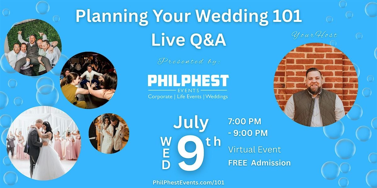Planning Your Wedding 101 - Live Q&A, 13 August | Event in Baltimore | AllEvents