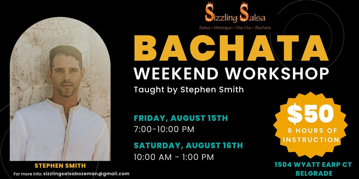 Bachata Weekend Workshop with Stephen Smith, 15 August | Event in Belgrade | AllEvents