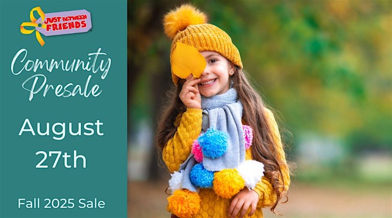 Community Presale | JBF OP Fall 2025 Sale, 27 August | Event in Overland Park | AllEvents