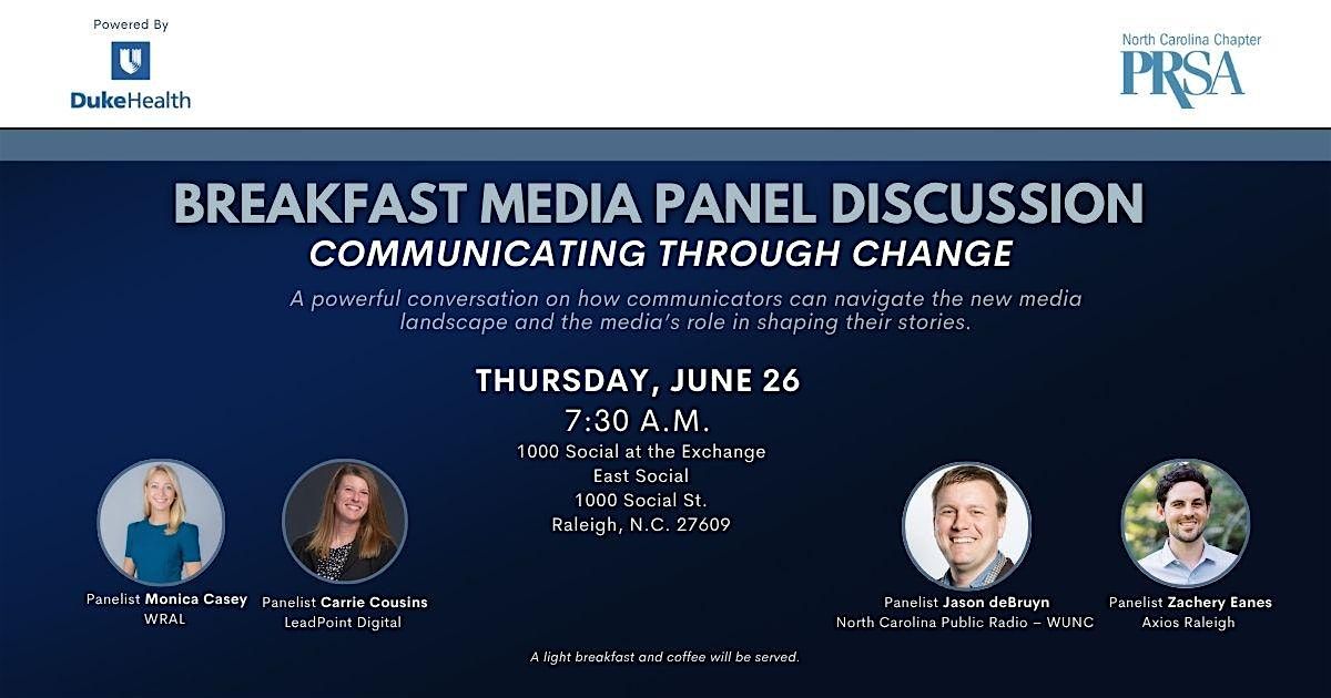 Communicating Through Change: Navigating the New Media Landscape, 26 June | Event in Raleigh | AllEvents