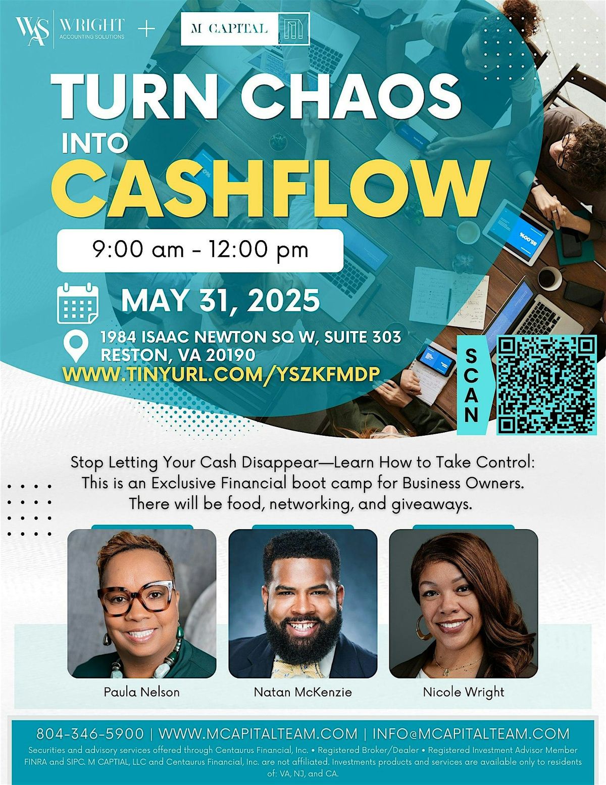 Turning Chaos into Cashflow, 31 May | Event in Reston | AllEvents