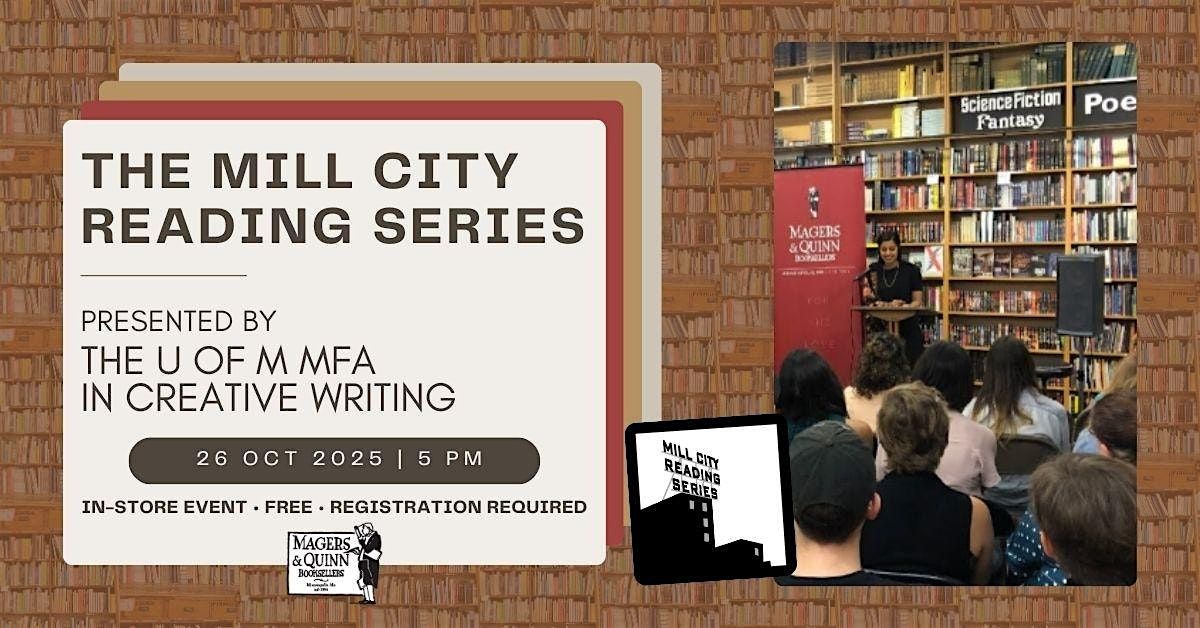The Mill City Reading Series, 26 October | Event in Minneapolis | AllEvents