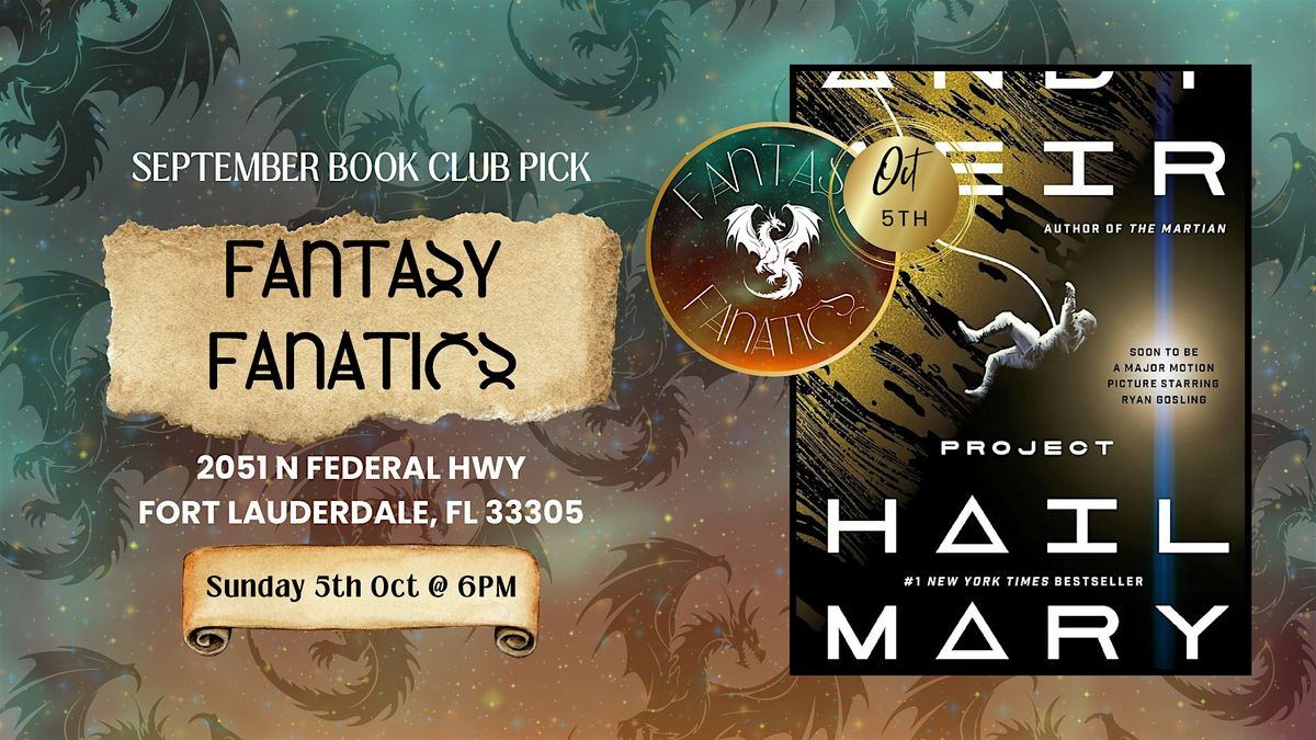 Fantasy Fanatics Book Club, 5 October | Event in Fort Lauderdale | AllEvents