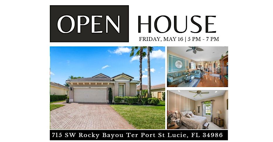 Open House: 715 SW Rocky Bayou Ter | Event in Port St. Lucie | AllEvents
