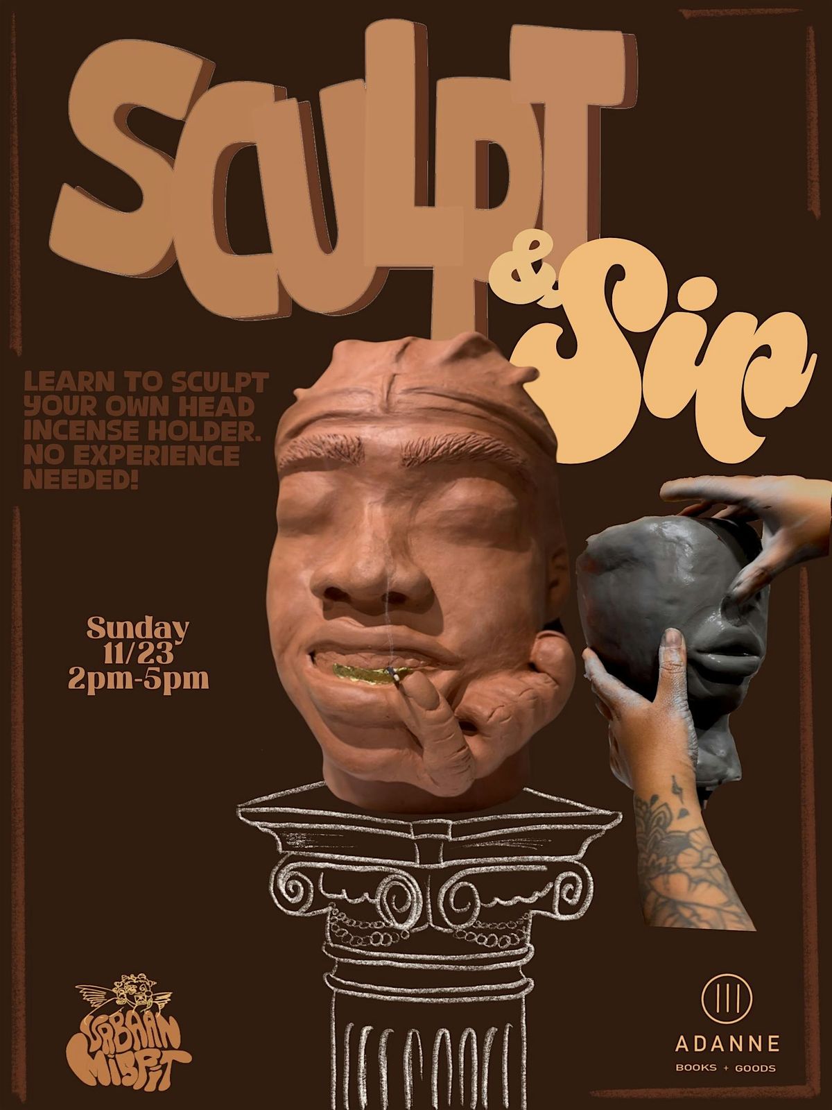 Sculpt & Sip with Urbaan Misfit, 23 November | Event in Brooklyn | AllEvents