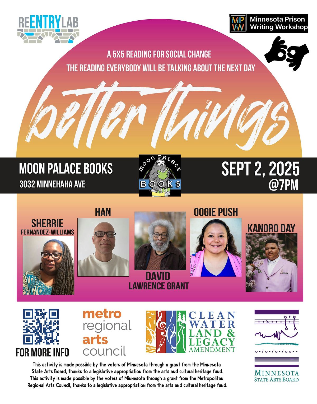 Better Things 5x5 Reading & Open Mic, 2 September | Event in Minneapolis | AllEvents