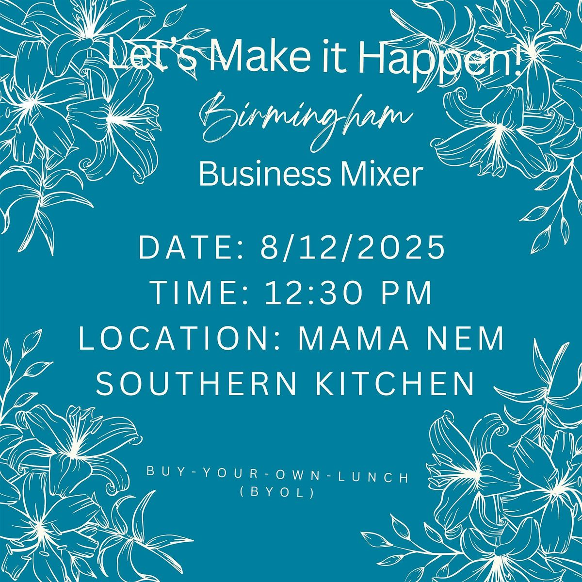 Let's Make It Happen! Birmingham Business Mixer, 12 August | Event in Birmingham | AllEvents