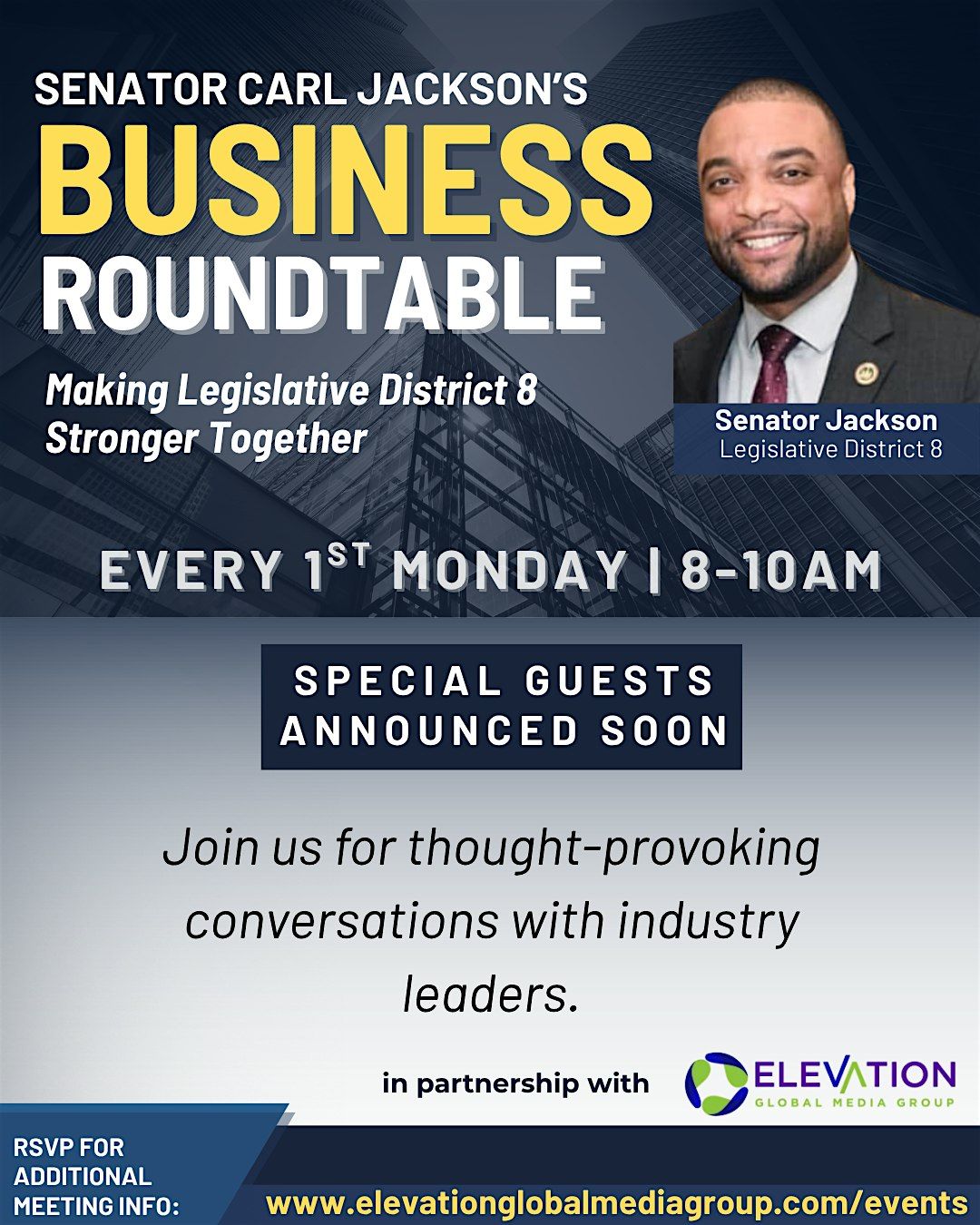 Senator Carl Jackson's Business Rountable, 3 November | Event in Baltimore | AllEvents
