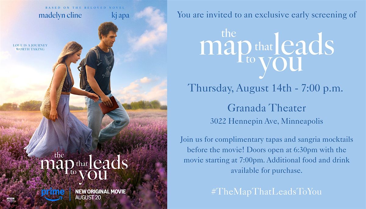 The Map That Leads to You, exclusive early screening., 14 August | Event in Minneapolis | AllEvents