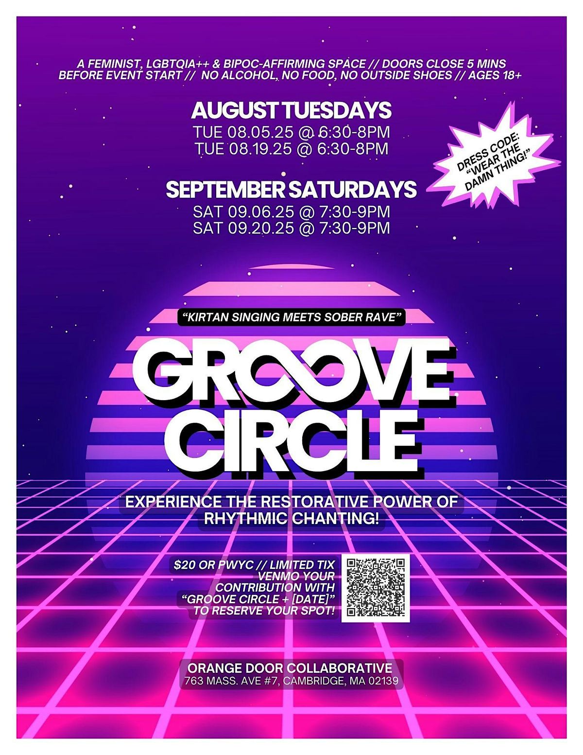 GROOVE CIRCLE, 19 August | Event in Cambridge | AllEvents