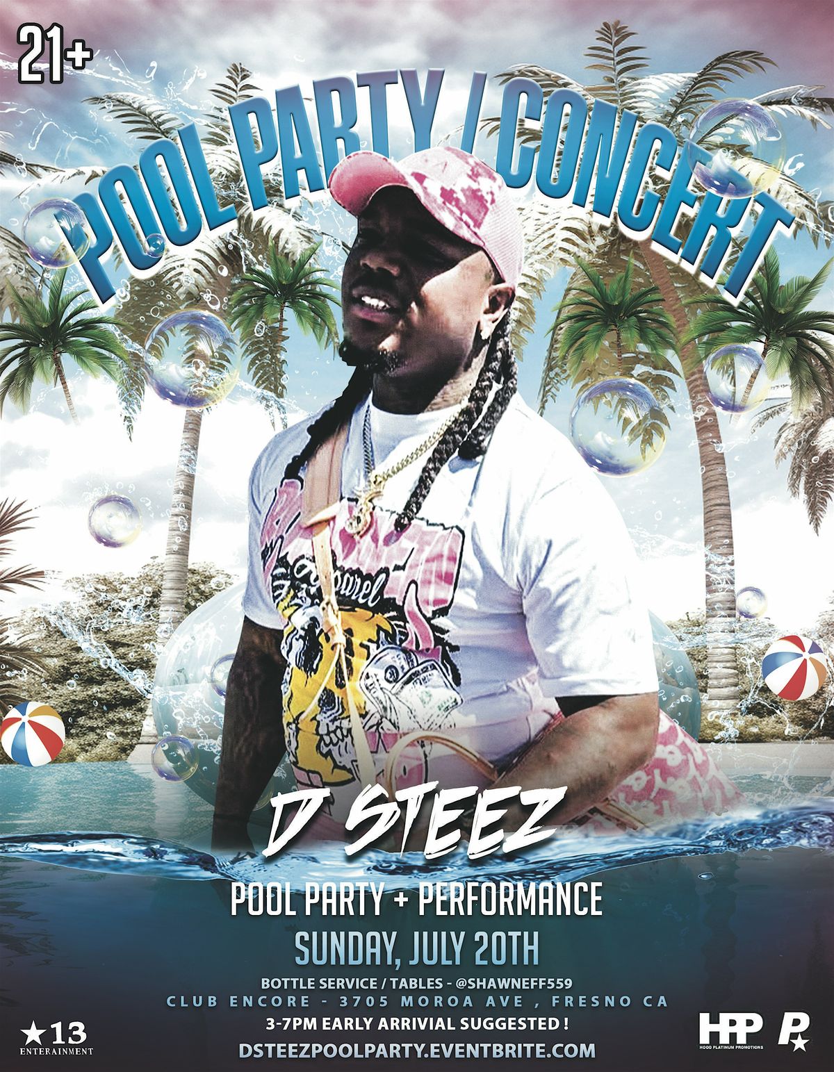 D STEEZ Pool Party Concert in FRESNO (21+), 20 July | Event in Fresno | AllEvents