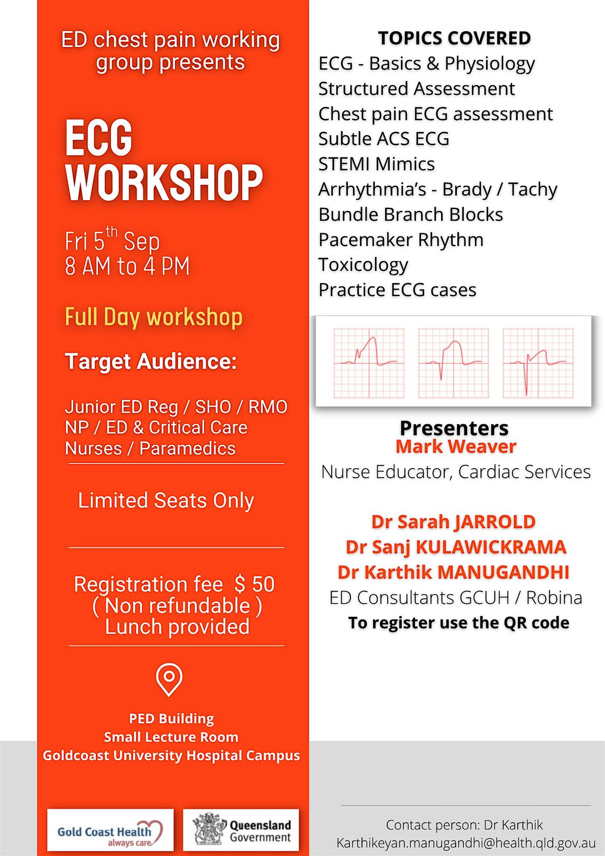 ECG Workshop, 5 September | Event in Southport | AllEvents