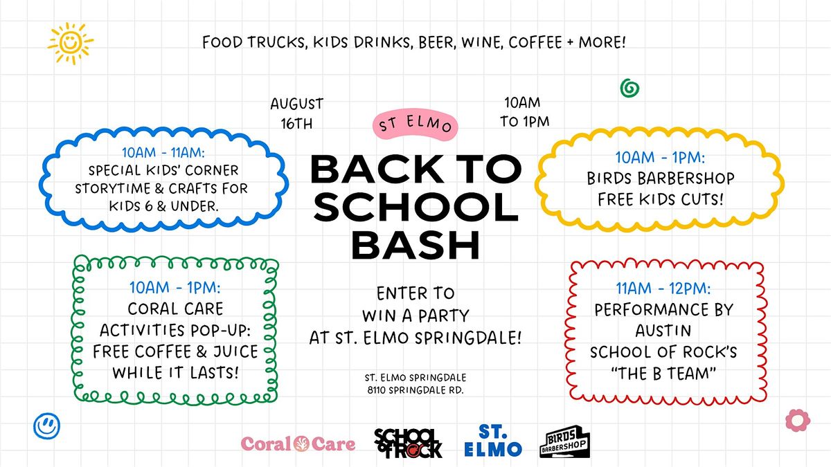 Back to School Bash at St. Elmo Springdale, 16 August | Event in Austin | AllEvents