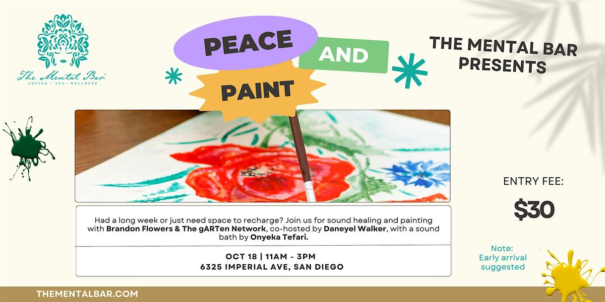 Peace & Paint, 18 October | Event in San Diego | AllEvents