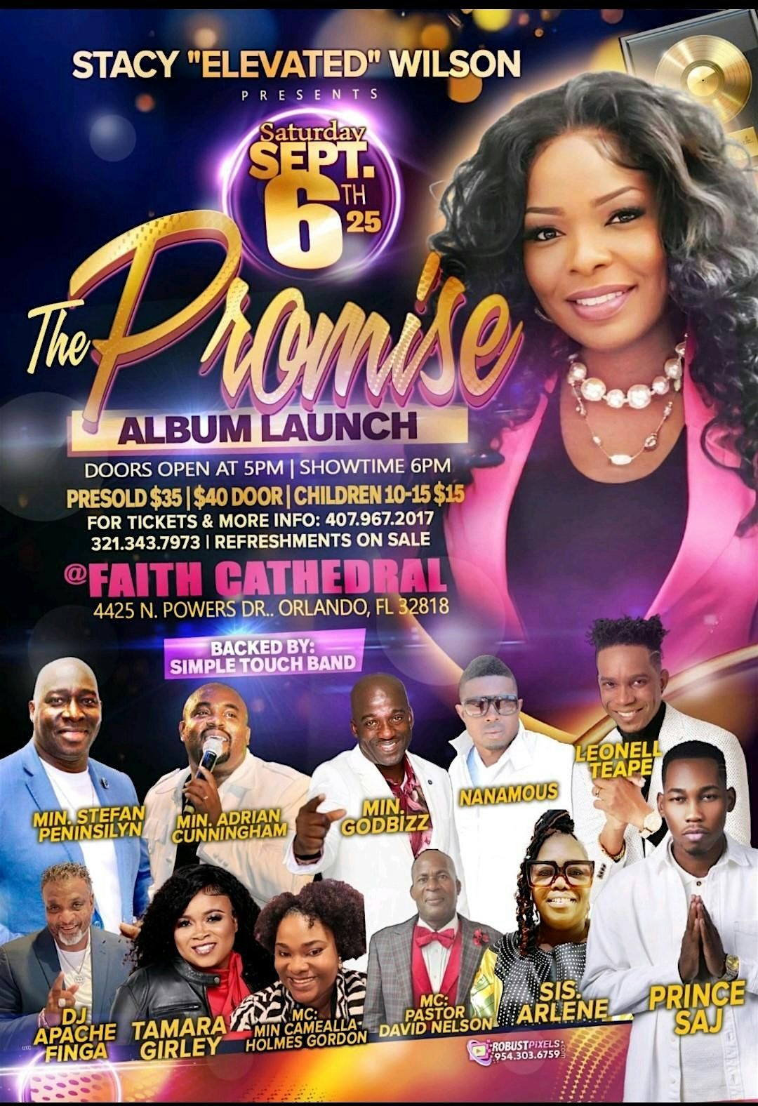 "The Promise" Album Launch, 6 September | Event in Orlando | AllEvents