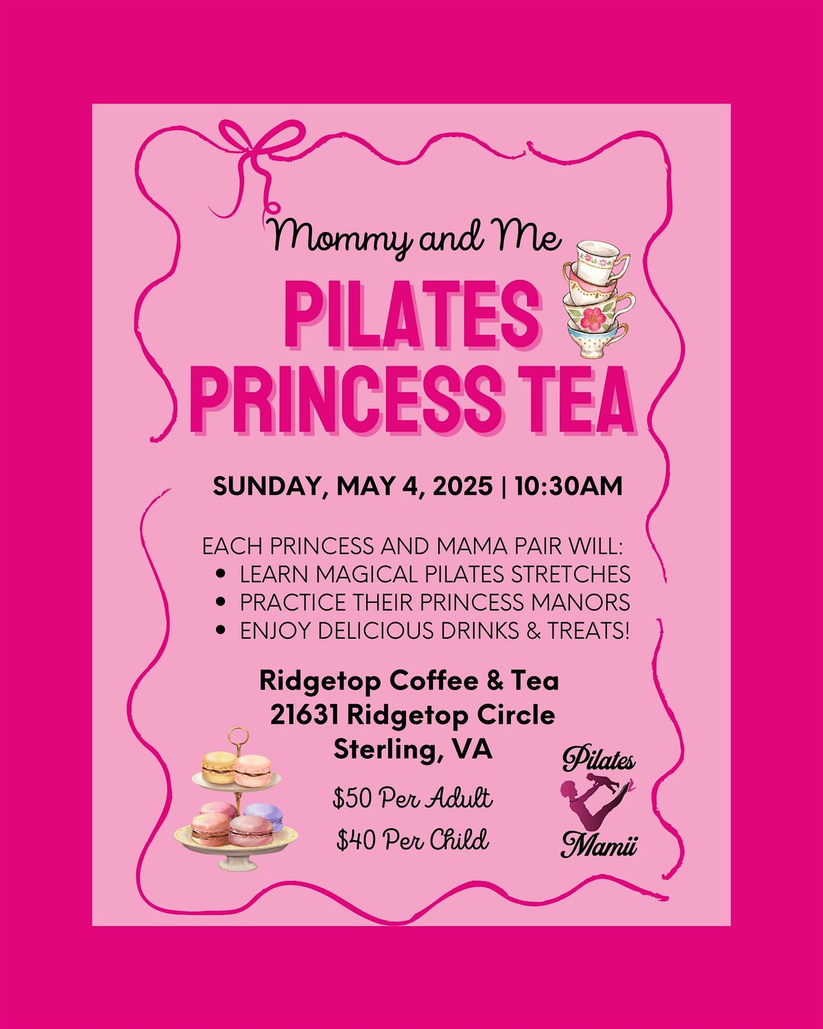 Mommy & Me Pilates Princess Tea | Event in Sterling | AllEvents