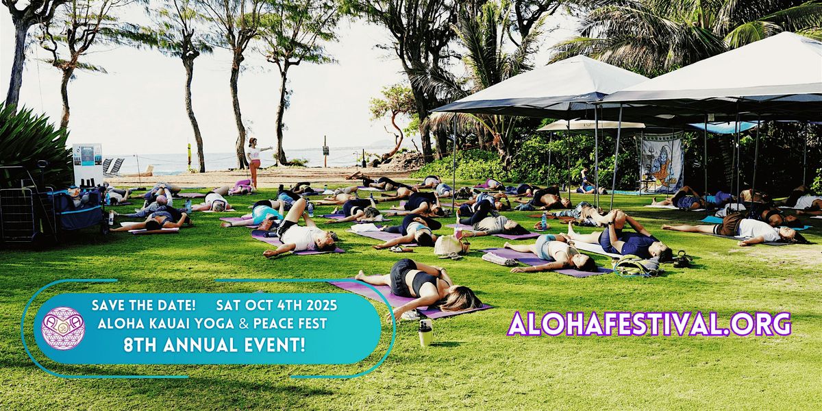 ALOHA Kauai Yoga & Peace Festival 2025, October 4, 4 October | Event in Kapaʻa | AllEvents