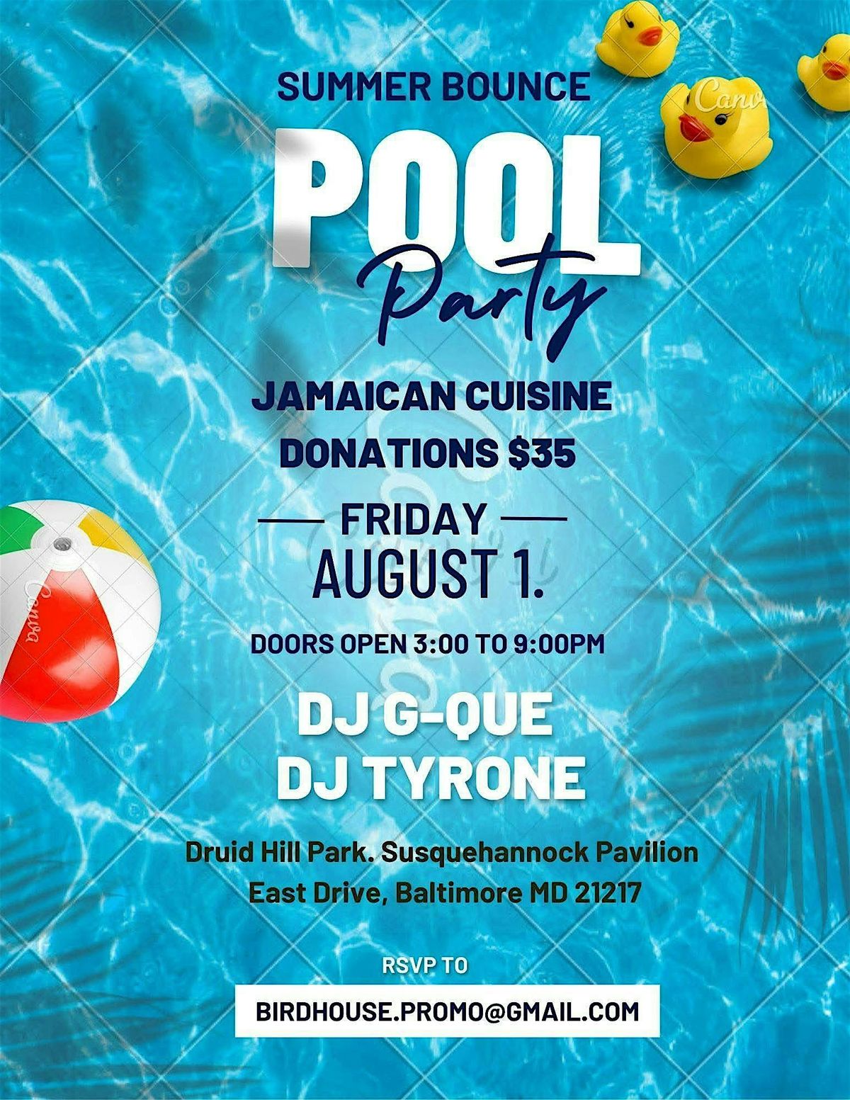 Summer Bounce Pool Party, 1 August | Event in Baltimore | AllEvents