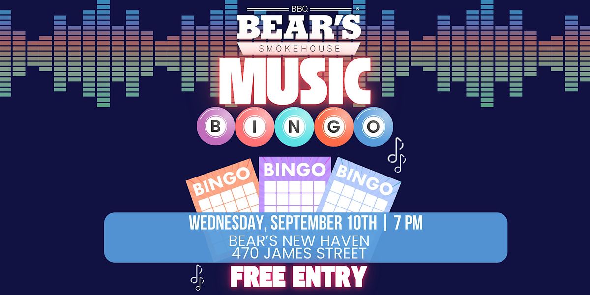 Music Bingo at Bear's Smokehouse - New Haven, 10 September | Event in New Haven | AllEvents