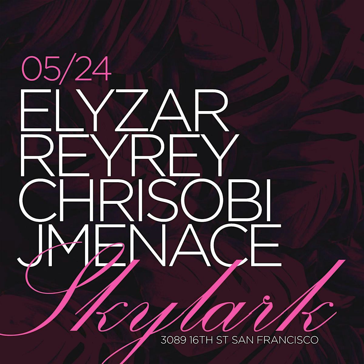 Skylark Saturdays @ Skylark 05/24/25, 24 May | Event in San Francisco | AllEvents