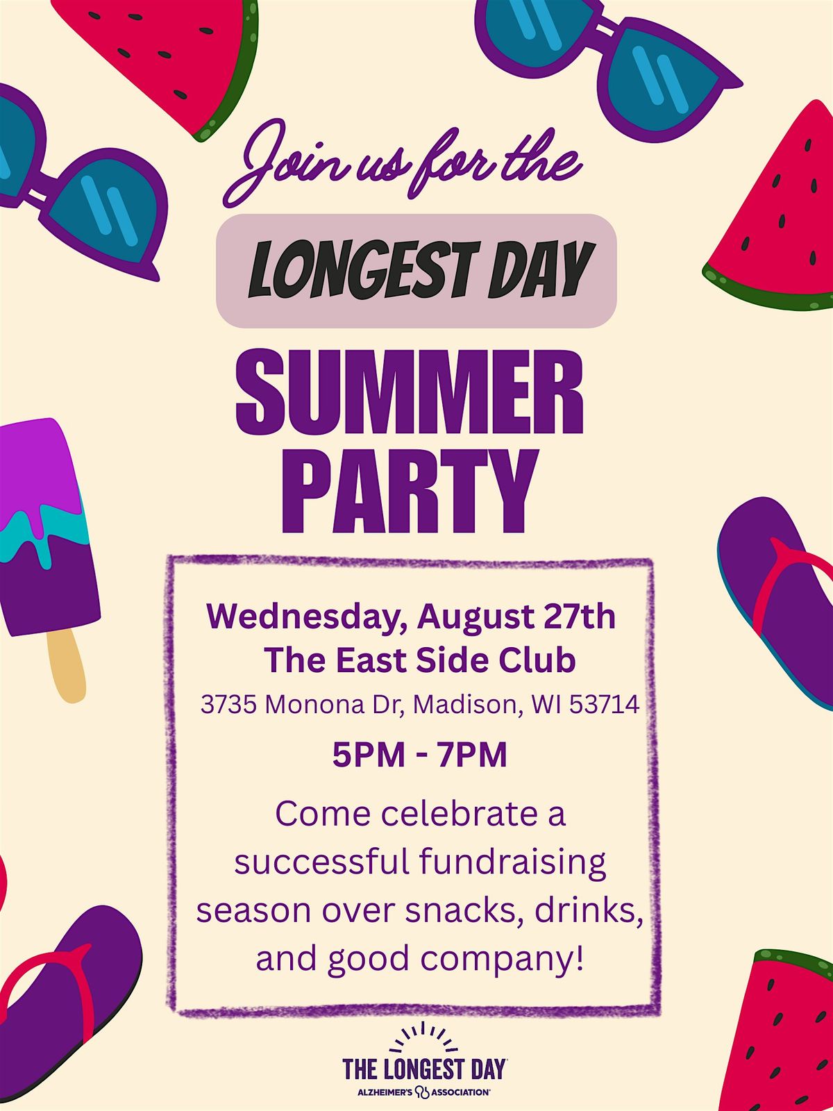 Longest Day End of Summer Party, 27 August | Event in Madison | AllEvents