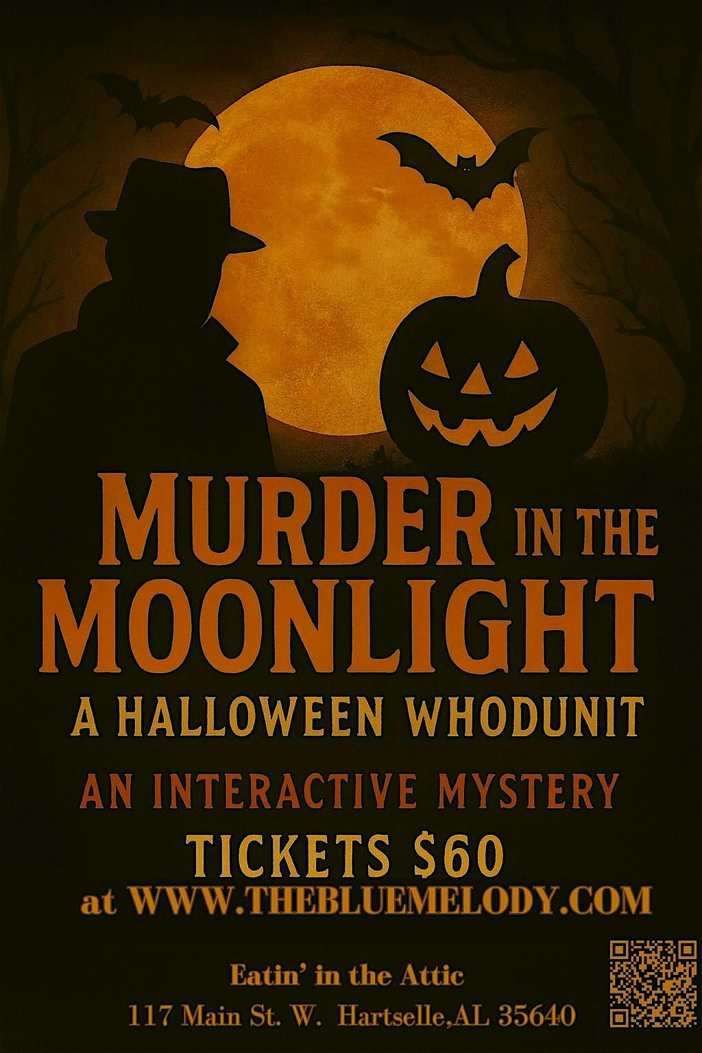 M**der in the Moonlight: A Halloween Whodunit, 17 October | Event in Hartselle | AllEvents