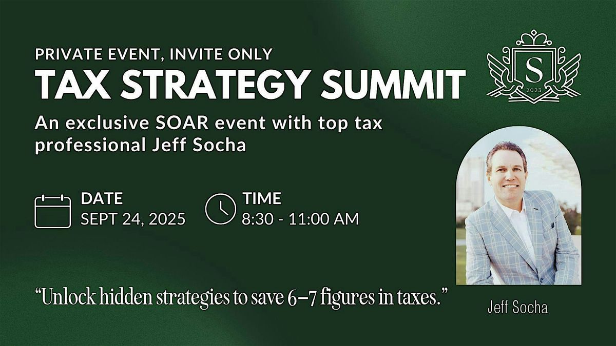 "The Wealth Preservation Playbook," a Private Tax Strategy Summit, 24 September | Event in Minneapolis