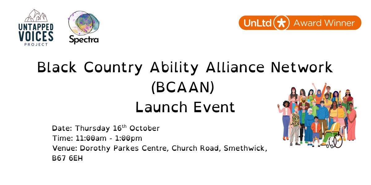 Black Country Ability Alliance (BCAAN) Network Launch Event, 16 October | Event in Smethwick | AllEvents