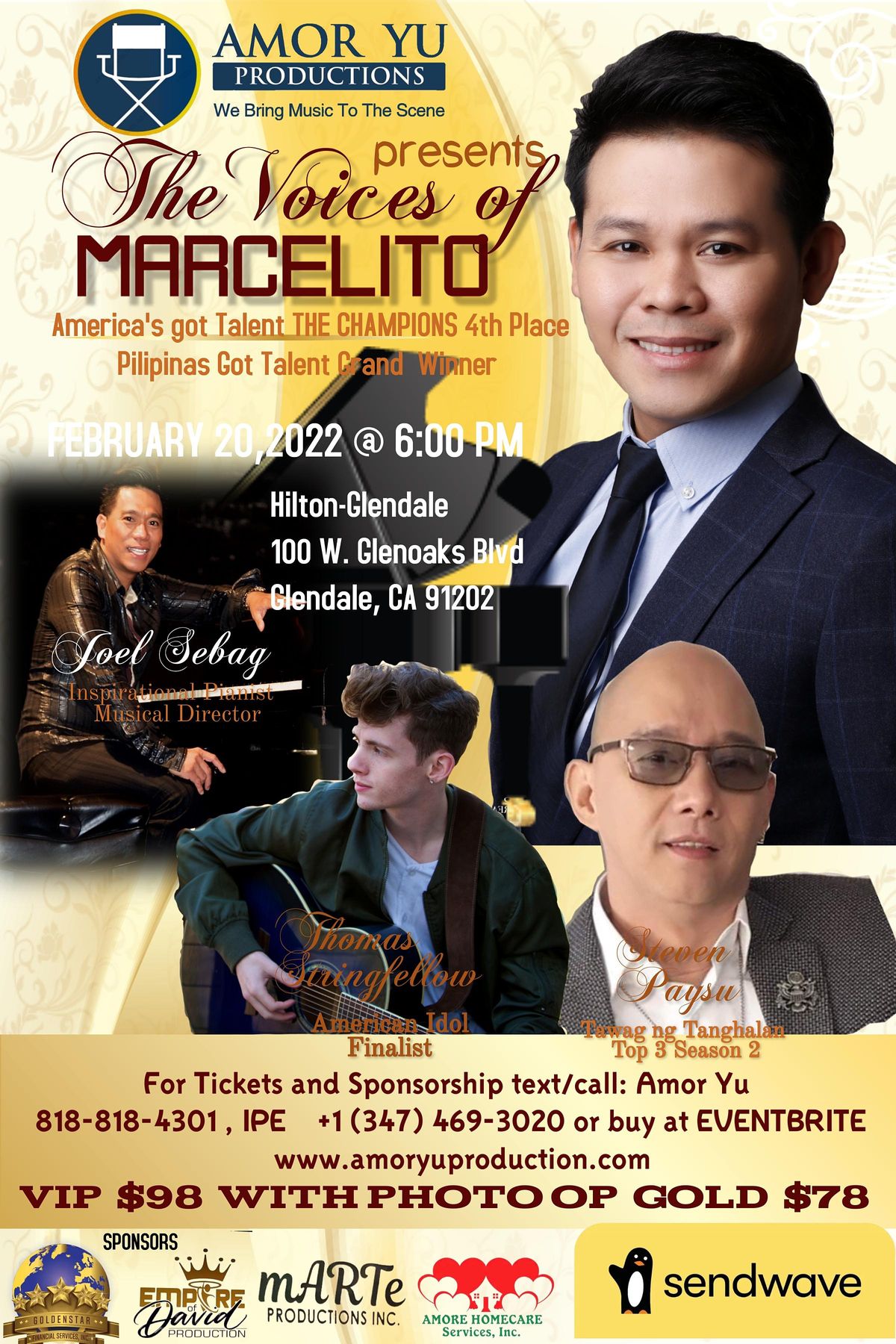 The Voices Of Marcelito Wilshire Ebell Theatre Los Angeles February 19 2022 Allevents In Los Angeles Events Feburary 2022