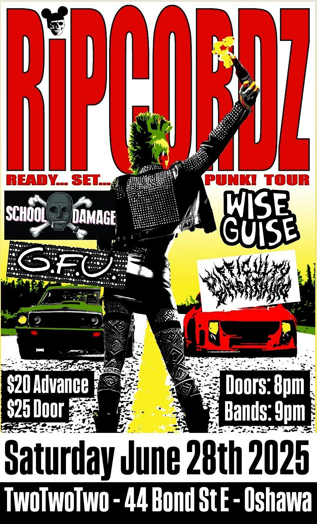 The Return of Canadian Punk Rock Legends...The Ripcordz (Montreal Punk OGs), 28 June | Event in Oshawa | AllEvents