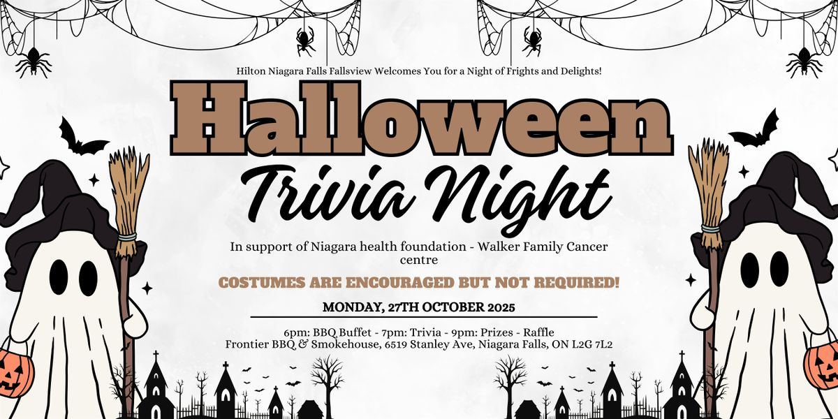 Hilton Fallsview Halloween Trivia Night for the Niagara Health Foundation, 27 October | Event in Niagara Falls