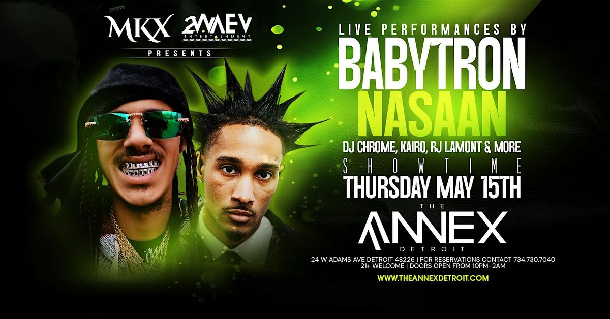 Babytron and Nasaan LIVE at The Annex on Thursday, May 15th! | Event in Detroit | AllEvents