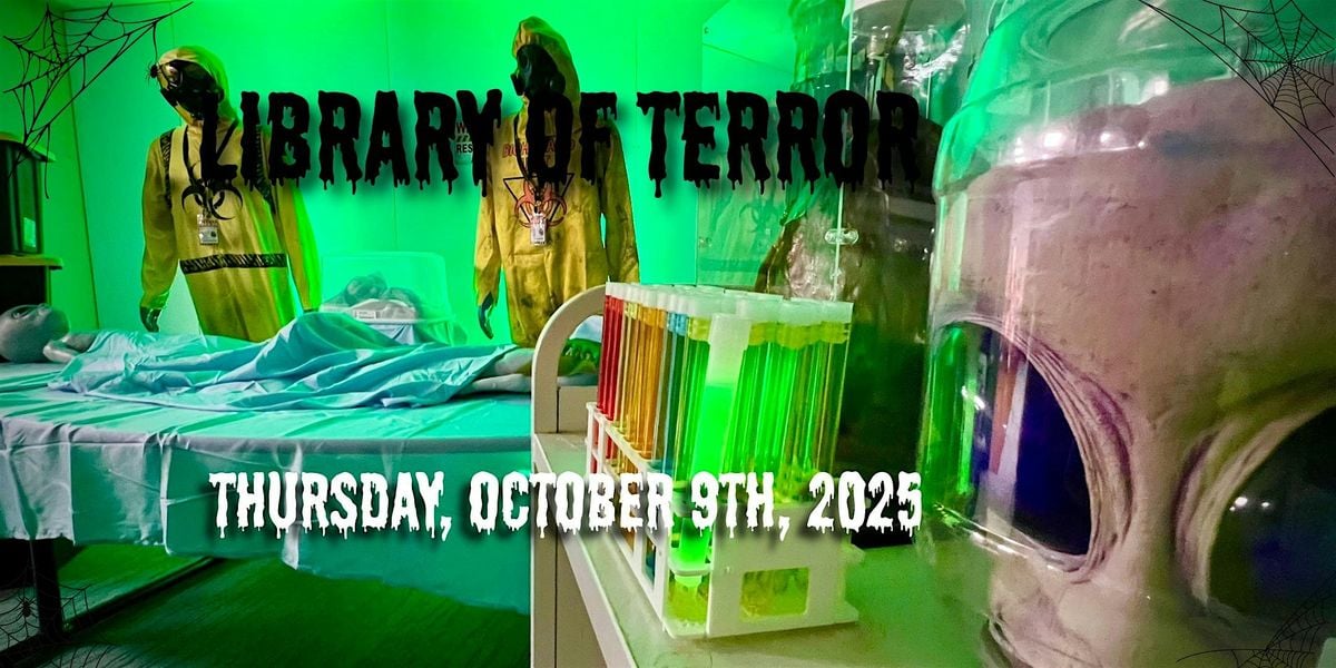 Thursday Library of Terror - 8:00pm Entry, 9 October | Event in Avon Lake | AllEvents