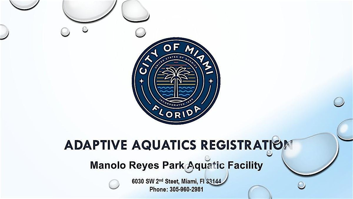 Manolo Reyes Pool Adaptive Aquatics - January 26 -30 (Ages 6-13), 31 January | Event in Miami | AllEvents