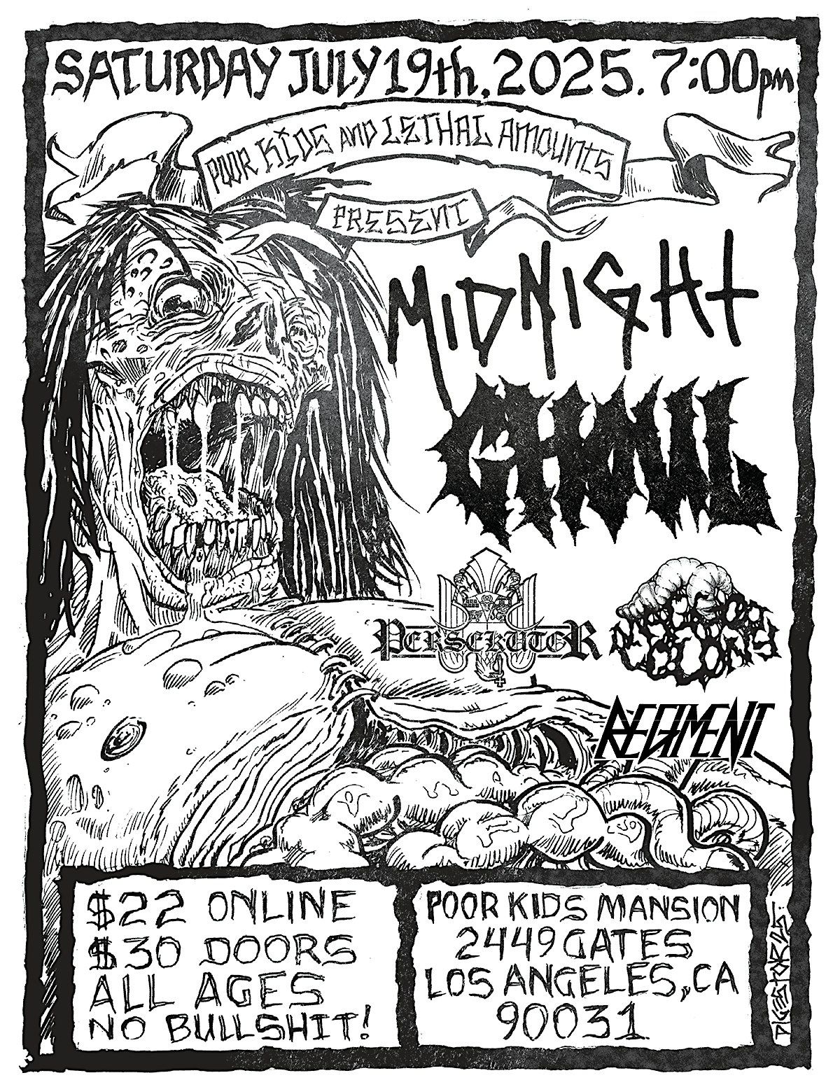 Midnight & Ghoul At Poor Kids Mansion, 19 July | Event in Los Angeles | AllEvents