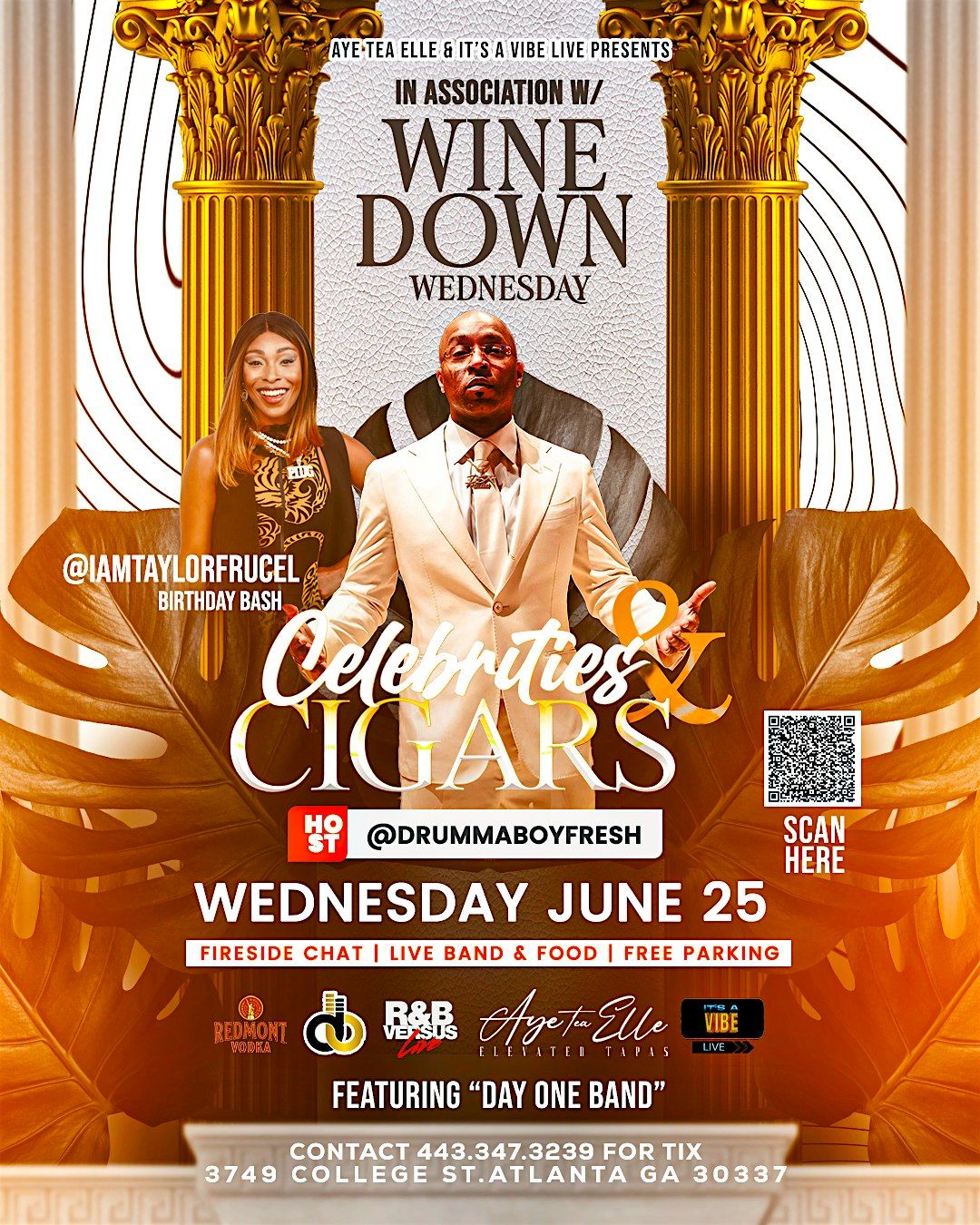 Wine Down Wednesday ~B DAY BASH Taylor FRUCEL, 25 June | Event in College Park | AllEvents