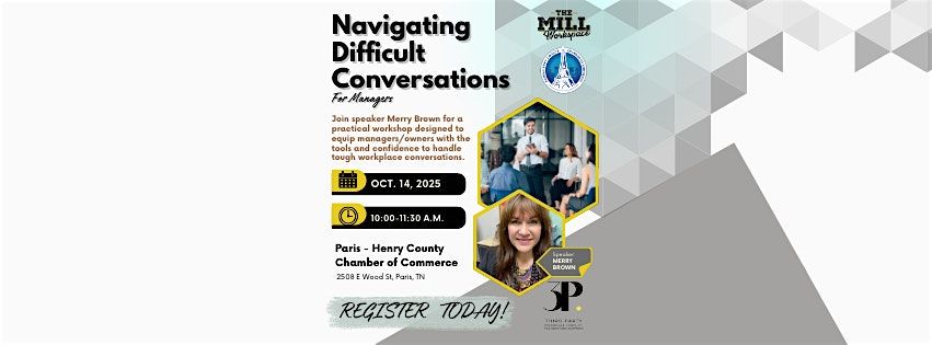 Navigating Difficult Conversations Workshop: Paris, TN, 14 October | Event in Paris | AllEvents