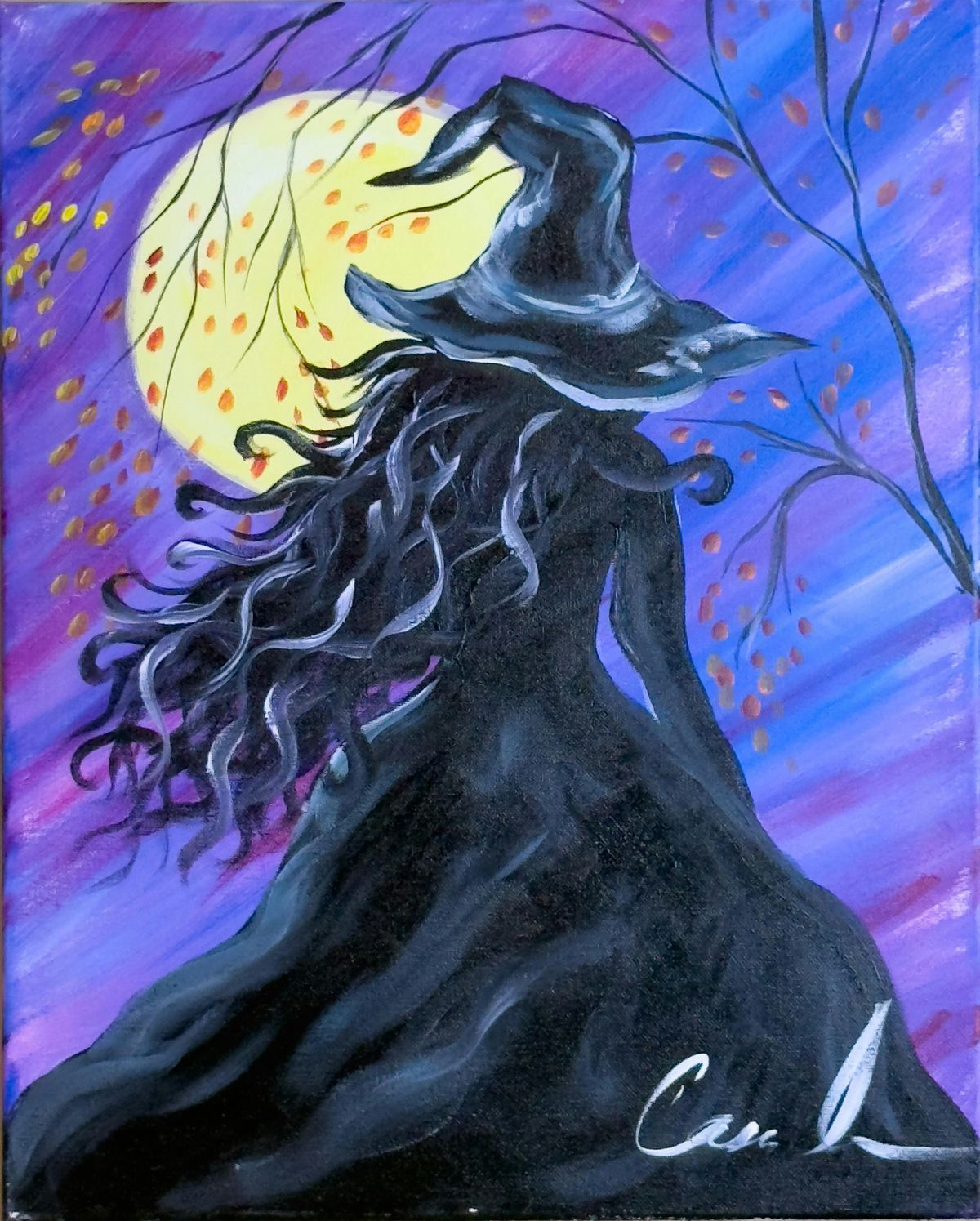 Toledo Paint & Sip Party – Moonlit Witch, 25 October | Event in Toledo | AllEvents
