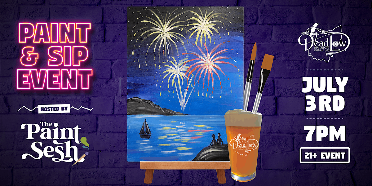 Paint & Sip Painting Event in Cincinnati, OH – “Firework Celebration”, 3 July | Event in Cincinnati