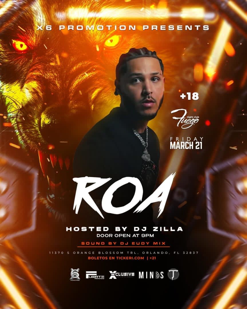 ROA at La Boom, 14 June | Event in Sunnyside | AllEvents