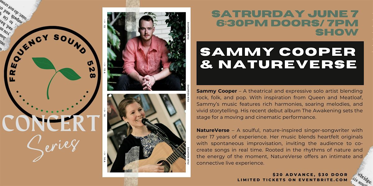 Sammy Cooper & NatureVerse-Concert Series, 7 June | Event in Kelowna | AllEvents