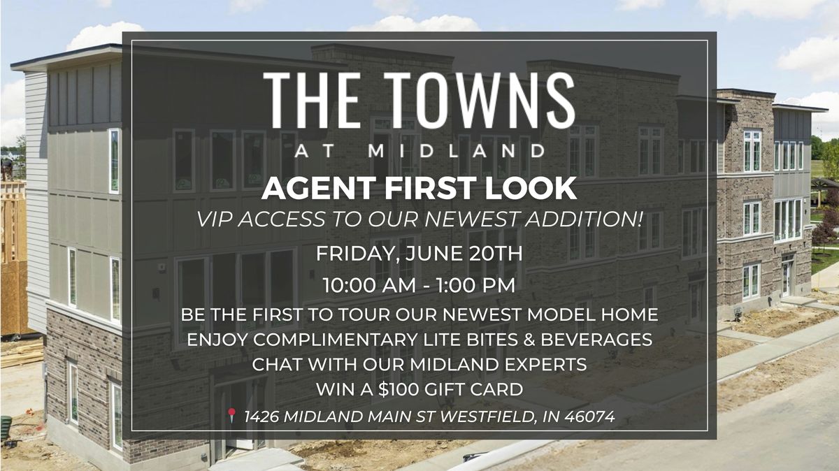 The Towns at Midland: Agent First Look, 20 June | Event in Westfield | AllEvents