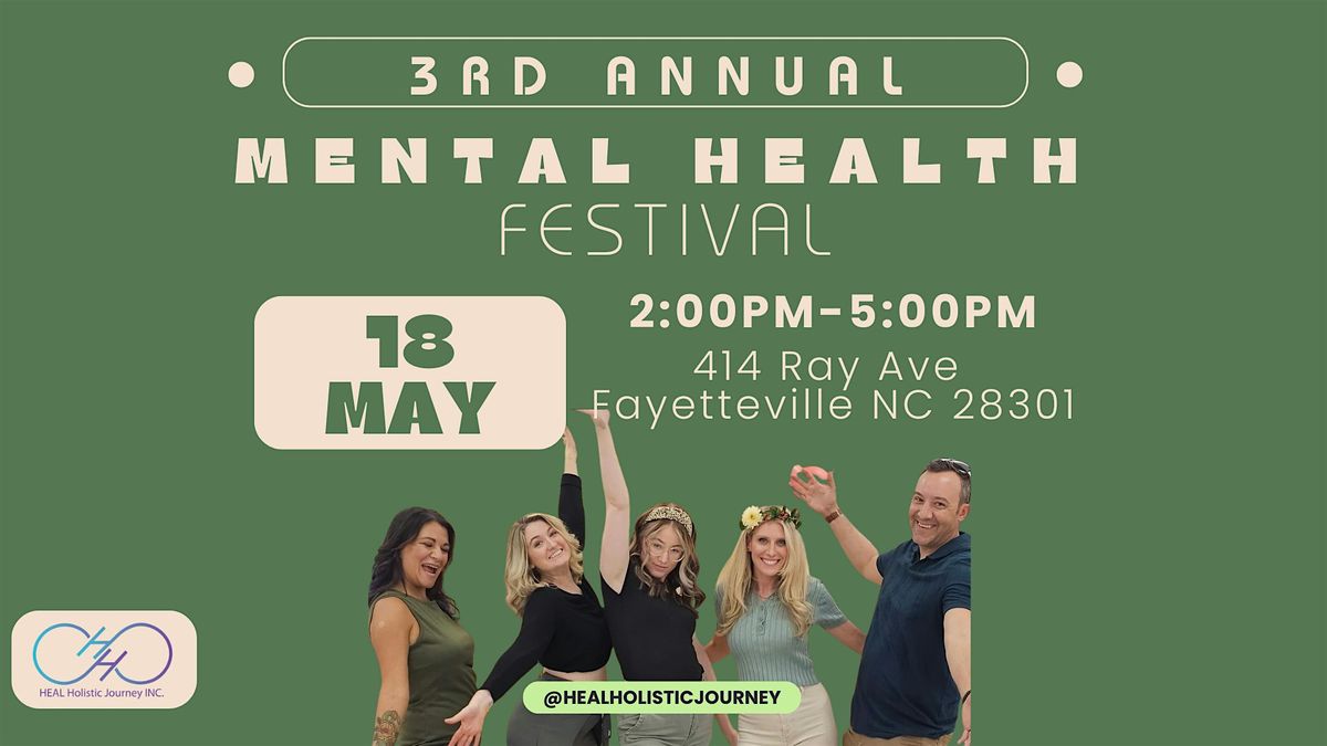 3rd Annual Mental Health Festival | Event in Fayetteville | AllEvents