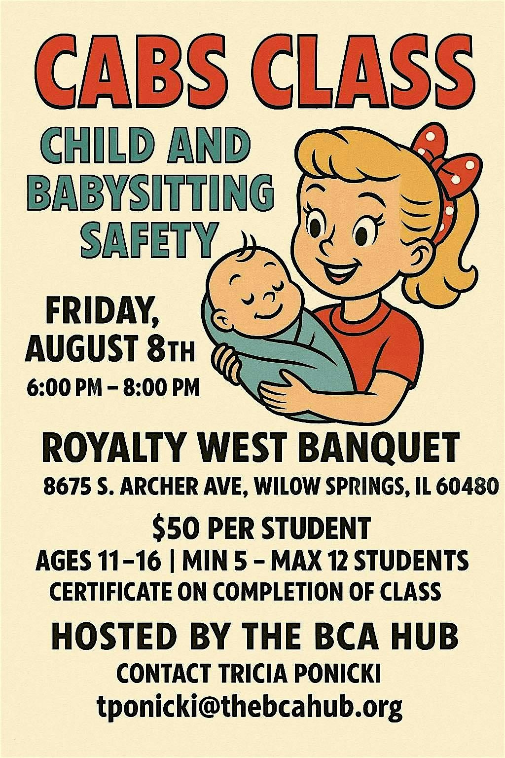 Babysitter Certification Course, 8 August | Event in Willow Springs | AllEvents